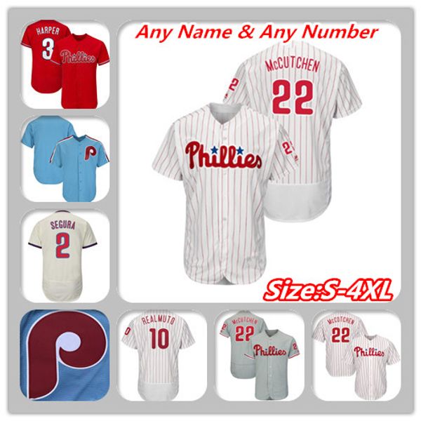 

philadelphia jersey jean seguraphillies andrew 22mccutchen david robertson nick pivetta corey dickerson roy halladay jay bruce neris custom, Blue;black