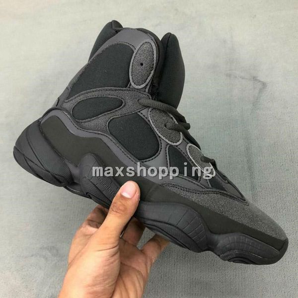 

2020 kanye west 500 high slate bone white stone 500 desert rat black women men sports high outdoor sport shoes, White;red
