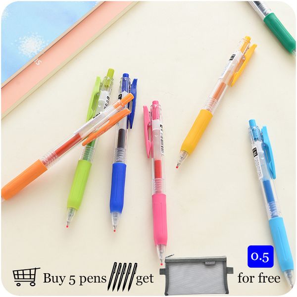 

smooth colorful zebra gel pen jj15 sarasa push clip 0.5 mm 20 colors available student pen writing supplies