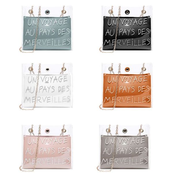 

women girls small handbag transparent shoulder bag crossbody summer beach purse