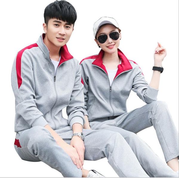 

2019 autumn new couples men and women casual outdoor sports suit fitness running clothes sweater sportswear