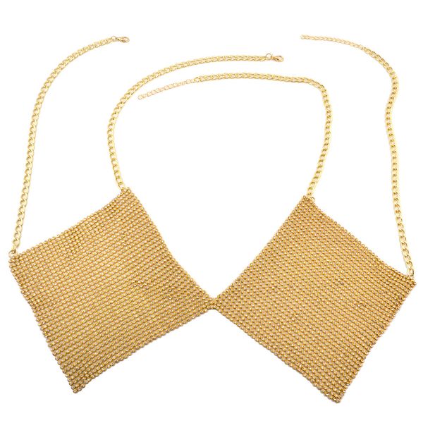 

vogue exaggerates dress to act the role of article joker appeal beach bikini sequin is set drill breast chain women jewelry gift, Silver