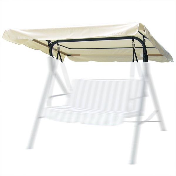

beige patio replacement swing canopy 165x120cm