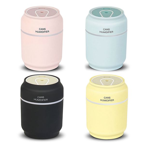 3-in-1-Aroma-Diffusor, Dosen, Auto-Luftbefeuchter, Mini-Luftreiniger, Aromatherapie-Diffusor für ätherische Öle, LED-Nachtlicht, USB-Ventilator, Nebelgerät, Humidificador De Coche De Latas