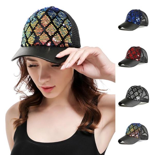 

Multicolored fa hionable two color diamond lattice for men and women mermaid lice diy ba eball me h ummer vented ba eball un cap hat