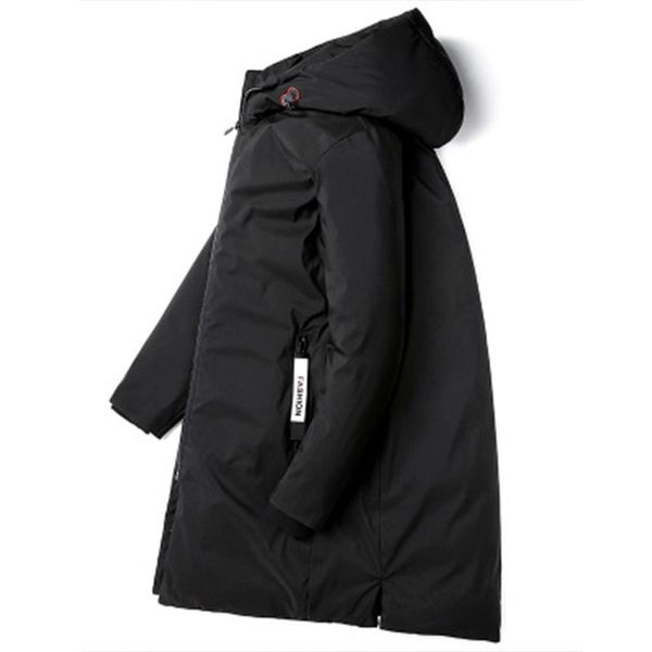 

men's jacket winter slim thick long cotton jacket 2018 new korean youth cotton suit male trend gb003, Black