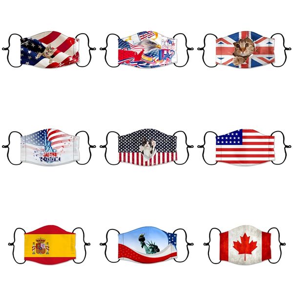 

protective ice silk cotton face mask 3d starry sky print anti dust pm2.5 breathable mouth designer face masks in stock #7901
