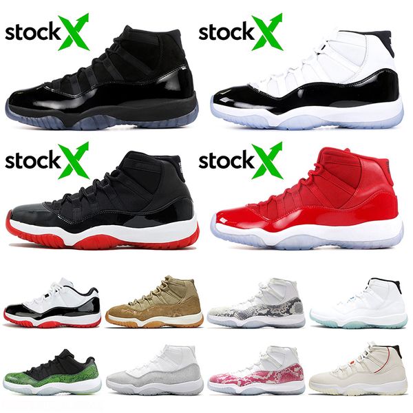

wholesale jumpman bred 11 11s women mens basketball shoes air retro jordan cap and gown concord win link 96 stock x sports sneakers