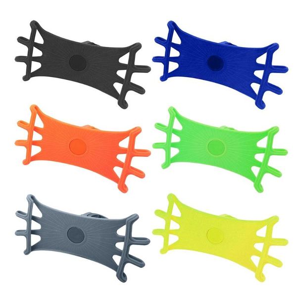 

universal bicycle phone holder silicone adjustable anti- phone mount bracket bike handlebar stand cycling equipment