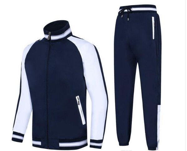 

mens 2019 luxury designer small horse clothes length sleeve embroidery black white double color stitching panelled rly4 men tracksuit, Gray