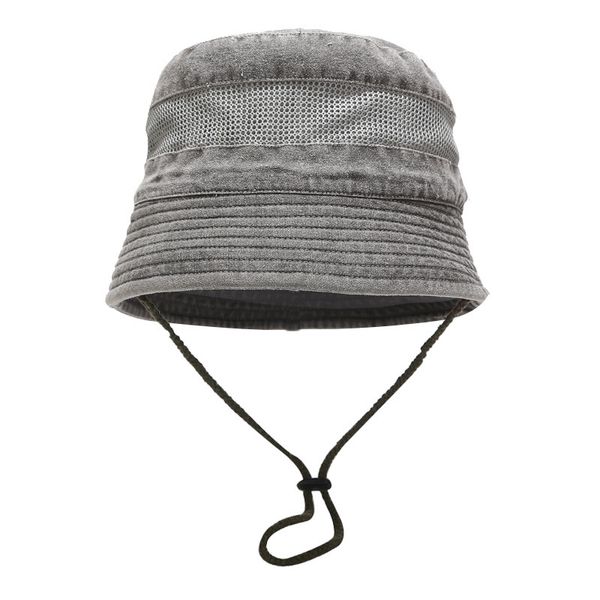 

2020 new washed cotton bucket hat female breathable mountaineering hat men summer outdoor fisherman hat, Blue;gray
