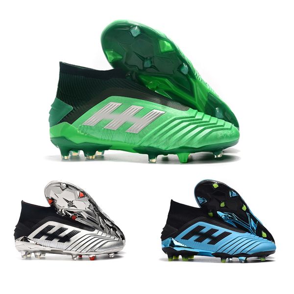 

new predator 19+ 19.1 fg ag pp paul pogba golden mens football shoes 19+x cleats boots size 39-45