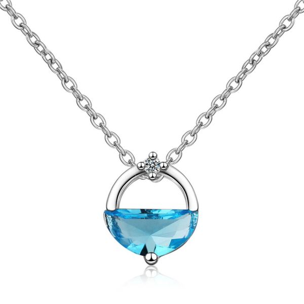 

sole memory summer cool spring literature crystal sweet 925 sterling silver clavicle chain female necklace sne420