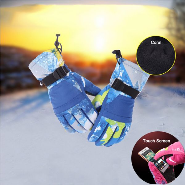 

myj ski gloves men and women winter touch screen gloves windproof waterproof outdoor snow snowboard warm