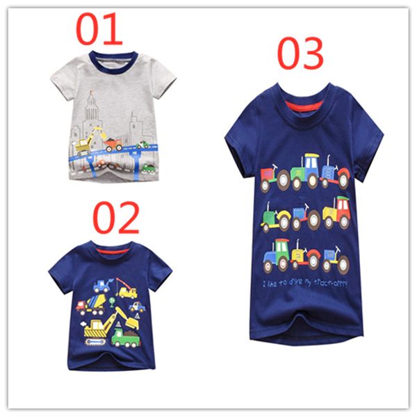 Cute Kids Clothing 2020 Summer Baby Boy Clothes печатные футболки топы блузка бутик мальчиков тройники хлопок Детская одежда