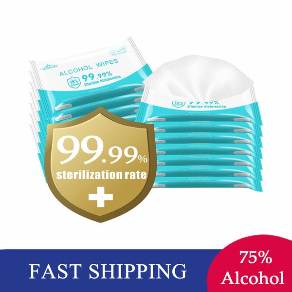 

сша доставка dhl 10 шт/уп 75% спиртом дезинфекции погружения портативный антисептик для дезинфекции антисептические тампоны колодки салфетки