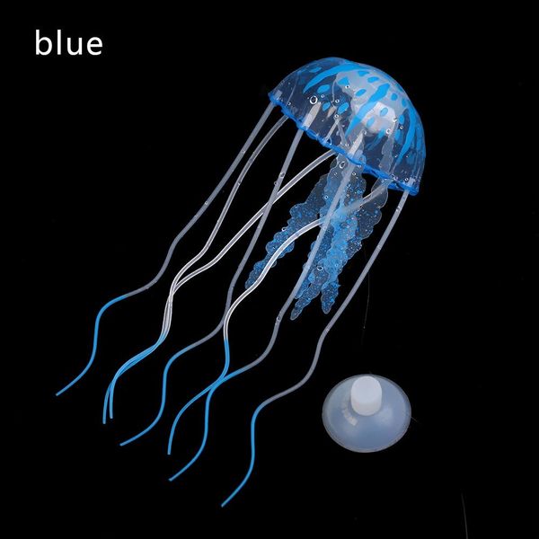 

2019 new glowing effect artificial jellyfish fish children's novelty toys light toy decorative in water for kids bxvnj, Black;brown