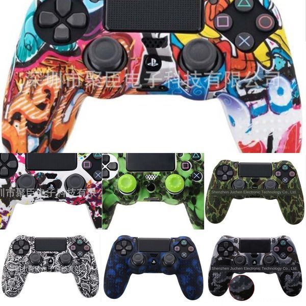 

9myy5 вода для печати камуфляж камуфляж силиконовая резина защитный чехол контроллера передача emsshipping gamepad skin coverfedex ps4