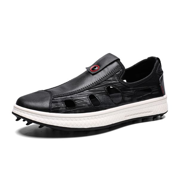 

summer golf shoes for men breathable comfortable golf sandals mens sport training shoes leather trainers sneakers men