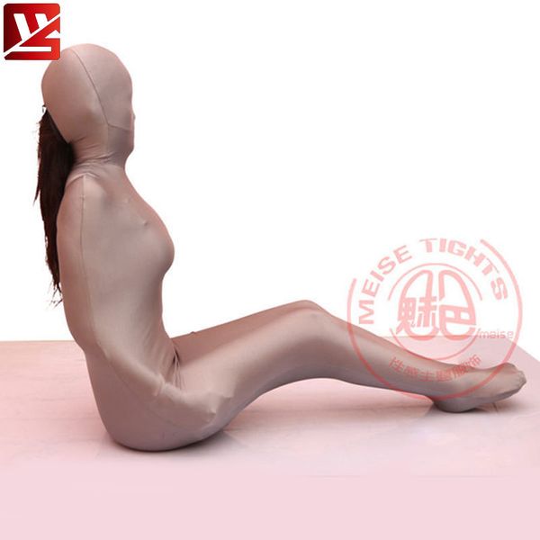 

meise cosplay lycra women full body pantyhose tights cocoon body stockings catsuit bodysuit erotic lingerie gay plus size ly191222, Red;black