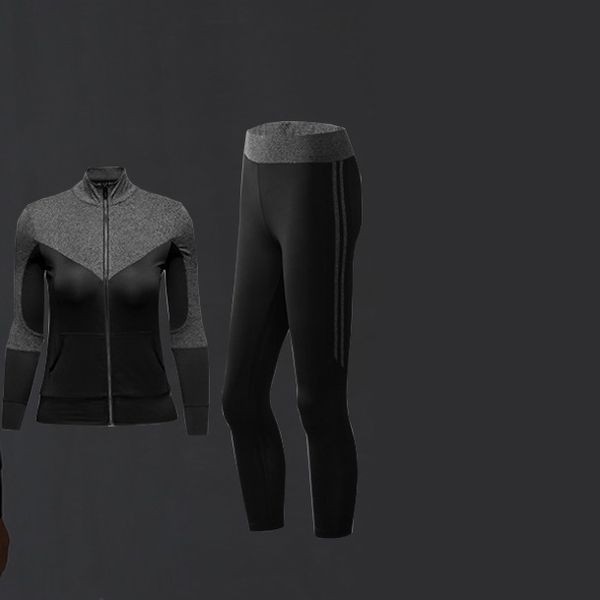 

осень женщин конструктора костюмы горячие марка три части спортивной одежды для женщин костюмы с письмами luxury тренировочные костюмы одежд, Gray