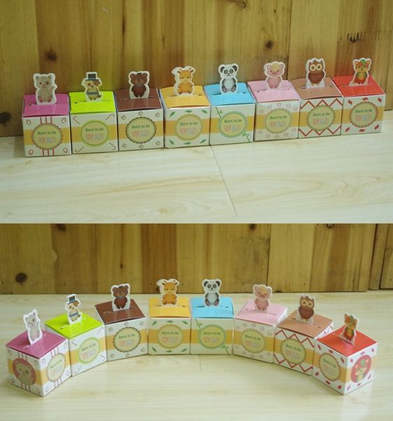 Cat Dog Panda Fox Owl Bear Pig Deer Animals Baby Shower Favors