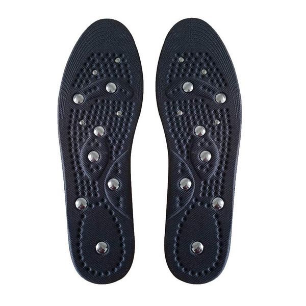 

1 pair magnetic massage insoles health foot therapy boots pads for women men youth elderly zapatos de hombre dropshipping, Black