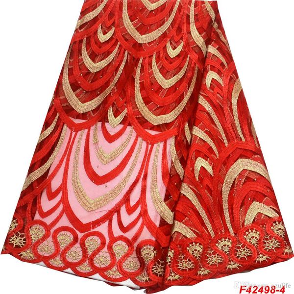 

latest african french lace fabric lace fabrics tulle mesh embroidery nigerian lace fabrics for women party f4-2498, Black;white