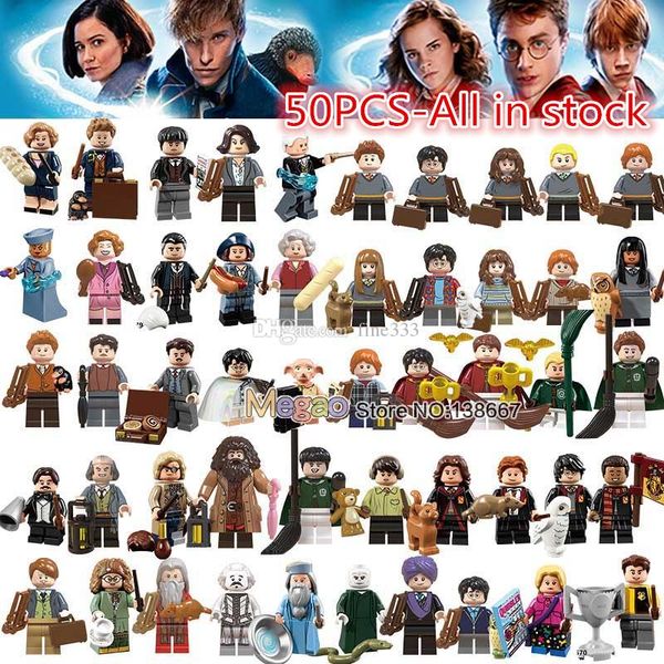 

figures fantastic beasts rubeus dobby hagrid seamus finnigan hermione moody harry potter building block friend gift toy