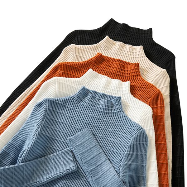 

gkfnmt 2019 теплый женский свитер с капюшоном осень-зима вязаный femme pull тонкий эластичный мягкий женский пуловер свитер, White;black