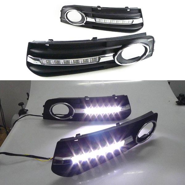 

car flashing 2pcs car styling for a4 a4l b8 2009 2010 2011 2012 car-styling led drl daytime running light daylight fog lamp