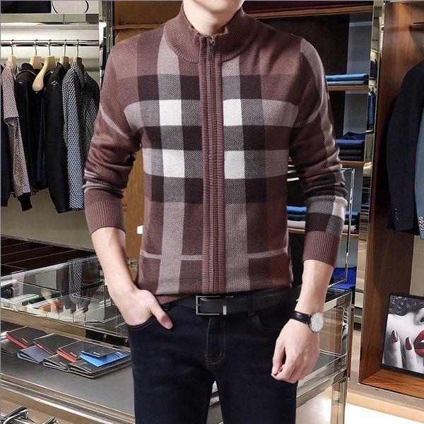 

new arrival wool blends mens sweaters cardigan mens knitwear hoodies sweatshirt mens pullover 1974*3632sanxun7, White;black