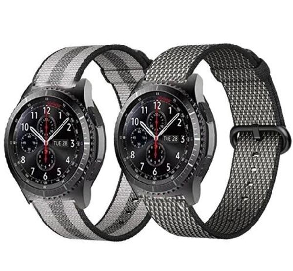 

22 20 mm for samsung gear sport s2 s3 classic frontier strap pebble time galaxy watch 42 46mm band huami amazfit bip huawei gt 2, Black;brown