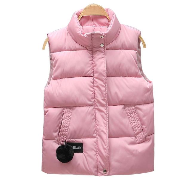 

2019 autumn winter women vest mandarin collar sleeveless short coat women jacket waistcoat female plus size chalecos para mujer, Black;white