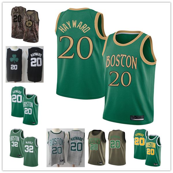 

custom men's women boston celtics 20 gordon hayward 32 kevin mchale black green throwback basketball edition nba jersey