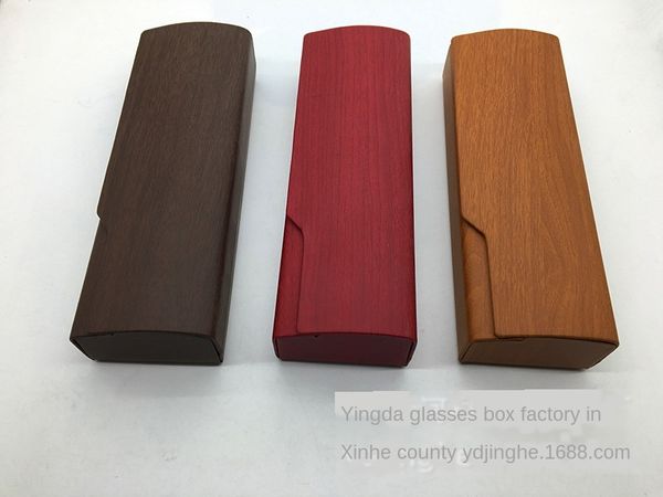 

square handmade case case high-grade wood grain handmade glasses box glasses box