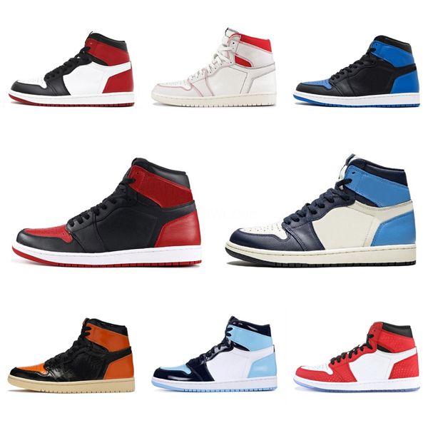 

new 1 1s low paris jumpman mens basketball shoes for women misty blue light grey sports suede designer trainers sneakers des chaussures #qa2