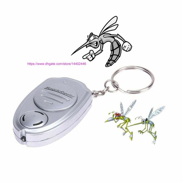 200 pcs Chaveiro Chaveiro Ultrasonic Anti-mosquito Chaveiro Mini Assassino Do Mosquito Repelente Eletrônico Repelente Pest Control Camping Kit