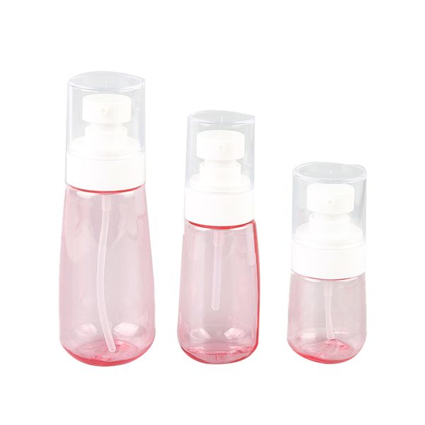 

3pcs/set pink plastic perfume empty spray bottle alcohol bottles travel makeup beauty reuse