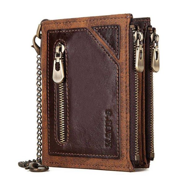 

мужская натуральная кожа держатель брелок кошелек изменение pock, Red;black