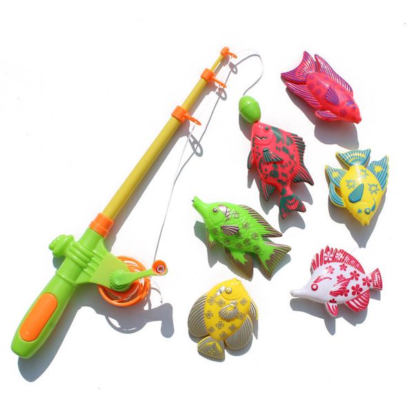 

learning & education magnetic fishing toy comes with 6 fish and a fishing rods, outdoor fun & sports fish toy gift for baby/ki
