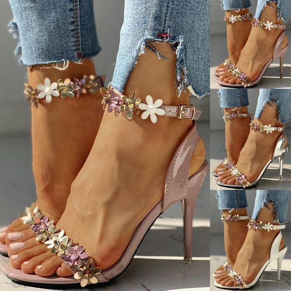 

sandals women female flower shoes platform high heels sandals women stripper heels shoes summer zapatos de mujer 3.25, Black