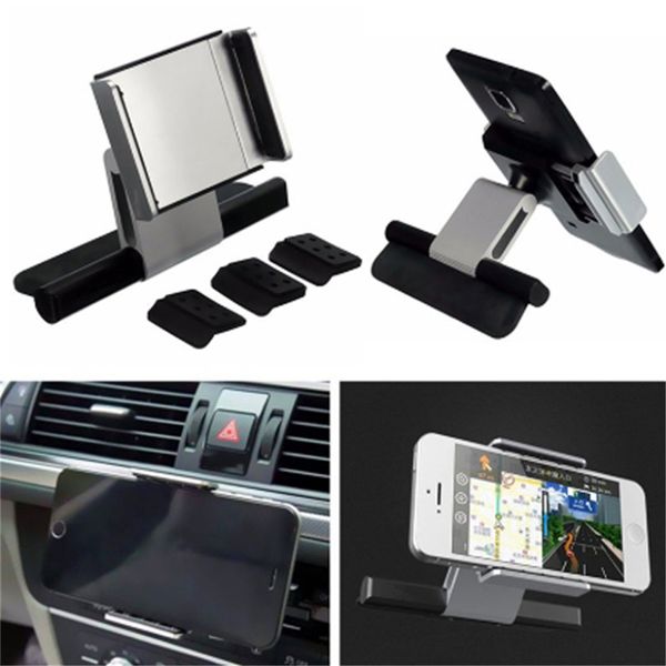 

aluminum car cd slot mount cradle holder universal mobile phone stand holder