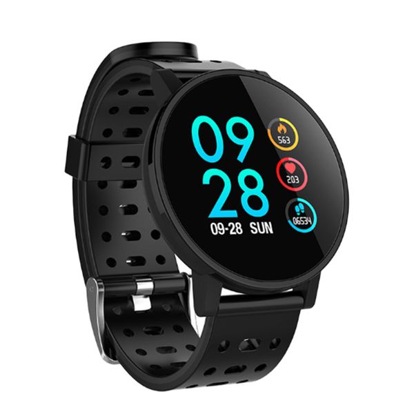 

smart watch waterproof activity fitness tracker hr blood oxygen blood pressure clock men women smartwatch pk v11 for makibes, Slivery;brown