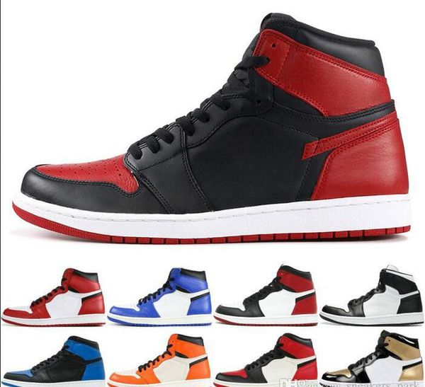 

1 Mens 1 OG Top Men Basketball Shoes OG Sneakers Mandarin duck Trainers Mens retro Sport Sneakers Shoes have box