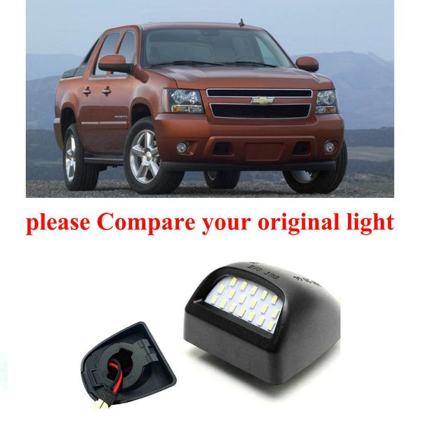 

2 лампы ксенон белый светодиод номерной знак света для шевроле аваланч 1500 02-13 безошибочное canbus