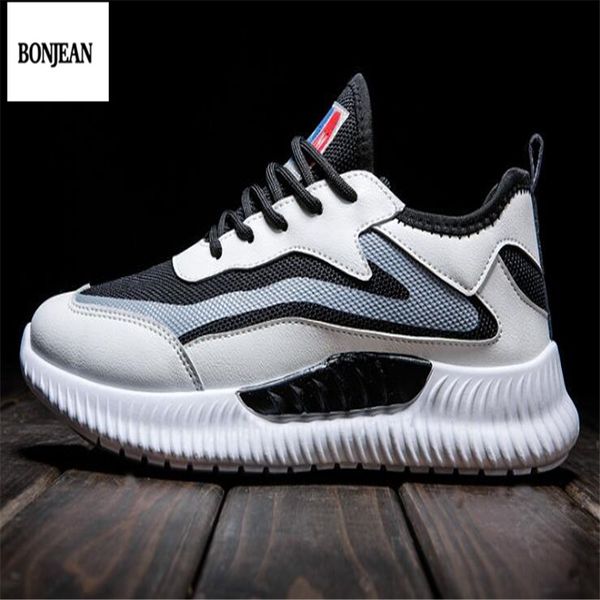 

2019 new men's shoes casual shoes four seasons sports tide breathable mesh running ing, Black