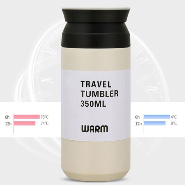 

12oz stainless steel insulated travel vacuum coffee mugs/stainless steel tumbler custom logo outdoor water bottle skinny cup