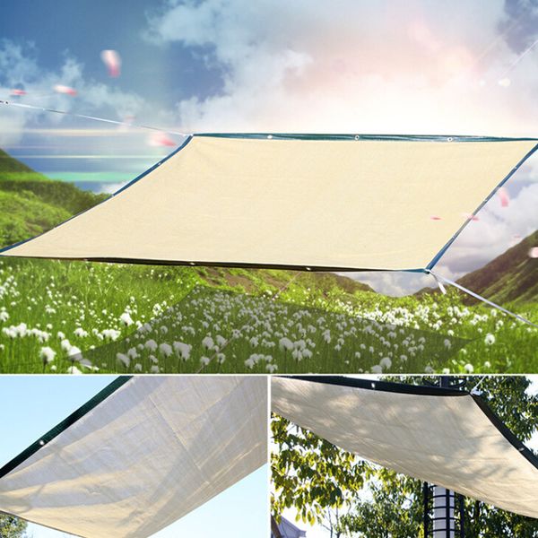 2019 2 4m 2 2m Rectangle Brown Canopy Uv Block Sun Shade Sail