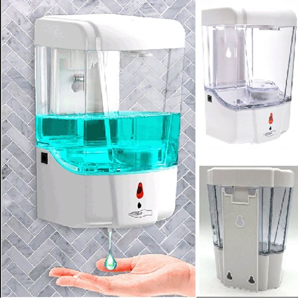 

automatic sensor soap dispenser wall-mounted hand sanitizer box hand clean bathroom accessories l toilet supplies xd23661